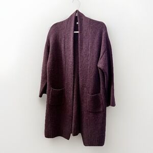 Sablyn Kari Cashmere Cardigan XS Oversized Open Front 100 Percent Cashmere